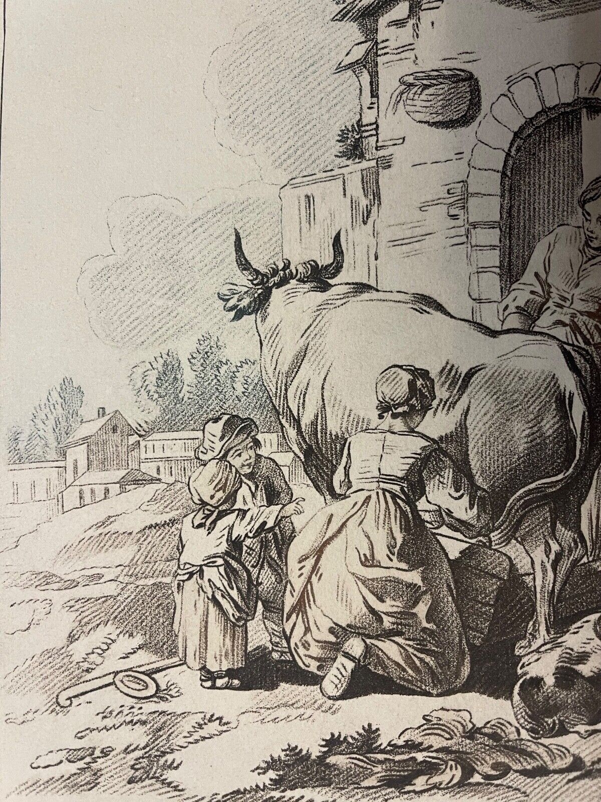louis-marin_bonnet_1743-1793_la_petite_ferme_traite_vache_vers_1790_lait