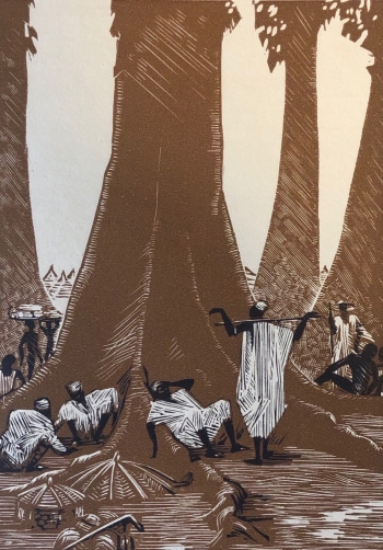 afrique__germaine_balthazar-bernard_1883-1977_1931,_place_du_village_a_o_f