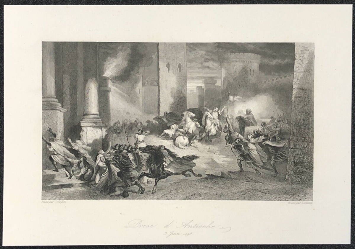 prise_d_antioche_croisade_de_1098_gravure_vers_1830_antakya_turquie