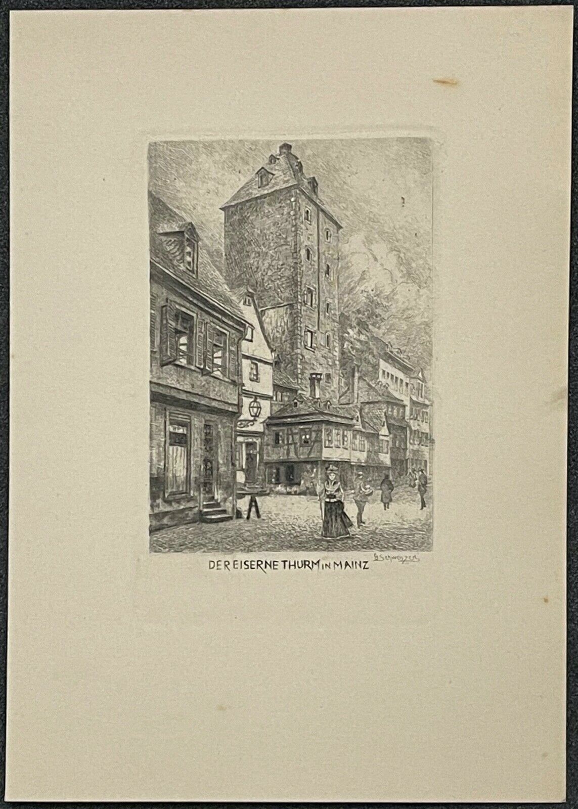 mainz_am_rhein_eisenturm_tour_de_fer_vers_1910_schwenzer_mayence_deutschland