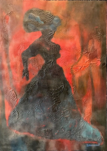 art_contemporain_danse_flamenco_signe_a_massard_peinture_sur_papier_xxe