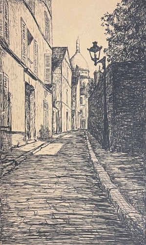paris_rue_saint-rustique_montmartre_dessin_plume_de_g_merry_1922_france