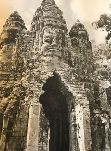 porte_nord_angkor_thom_temples_angkor_cambodge_photographie_n°9_originale_circa_1950