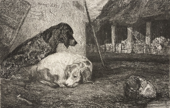 les_deux_chiens__alexandre_gabriel_descamps_1803-1860_engraving_1869_
