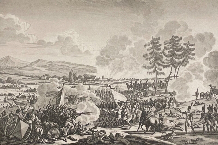pravdinsk_russie_bataille_de_friedland_1807_napoleon_bonaparte_circa_1850_swebach