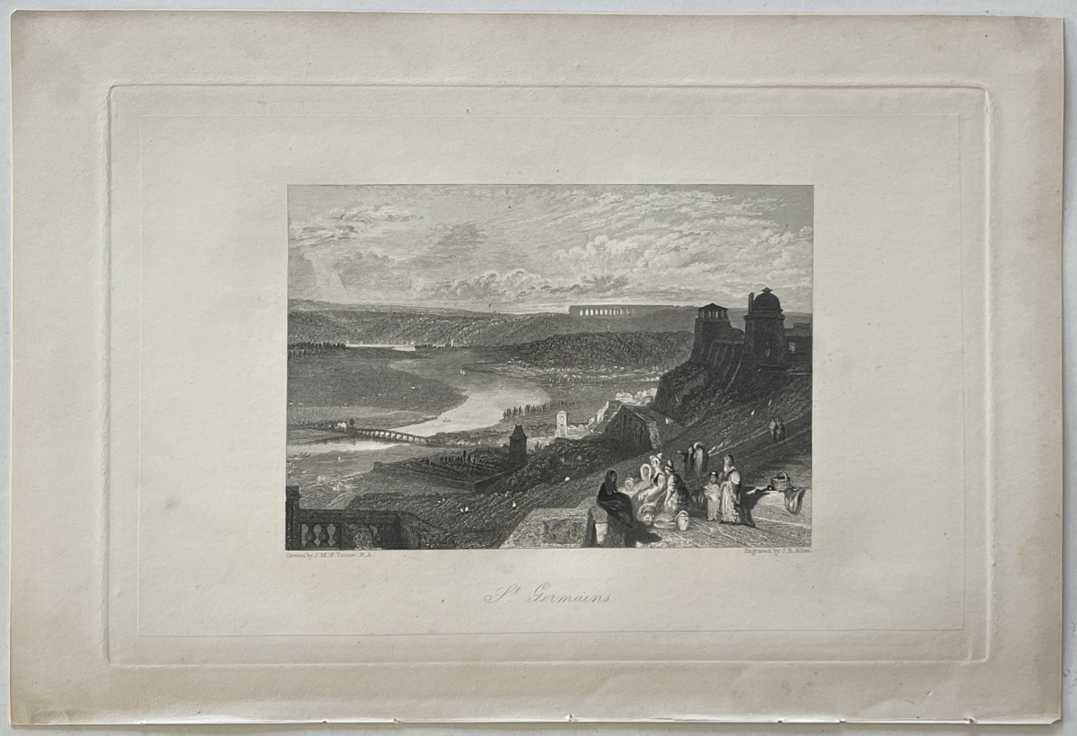 jmw_turner_saint_germain_france_c1833_antique_engraving_landscape_view