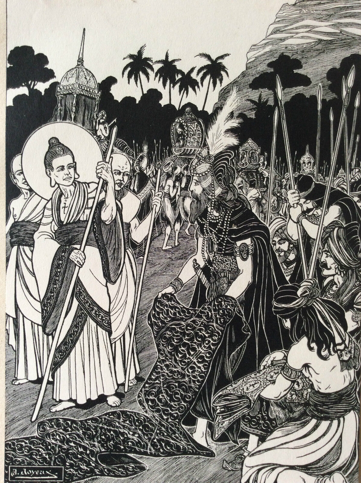 bouddhisme_bouddha_gaudama_paroles_merveilleuses_gravure_sur_zinc_joyeux_1922