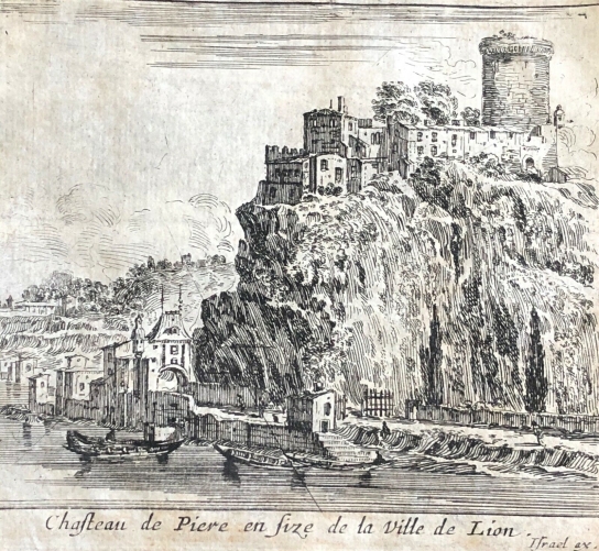 lyon_israel_silvestre_chateau_de_pierre_scize_de_lion_rare_c_1650_rhone_france