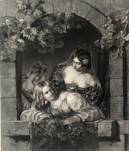 les_reines_de_venise_vers_1850_dapres_x__etty_gravee_par_linley_italia_venezia