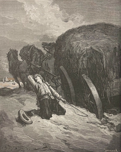 le_charretier_embourbe_gustave_dore_xylographie_fable_de_la_fontaine_1868_france