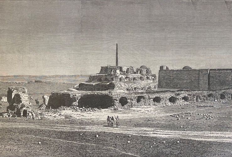 inde_ruine_du_palais_de_feroze_pleine_de_dhelhi_gravure_en_xylographie_1877