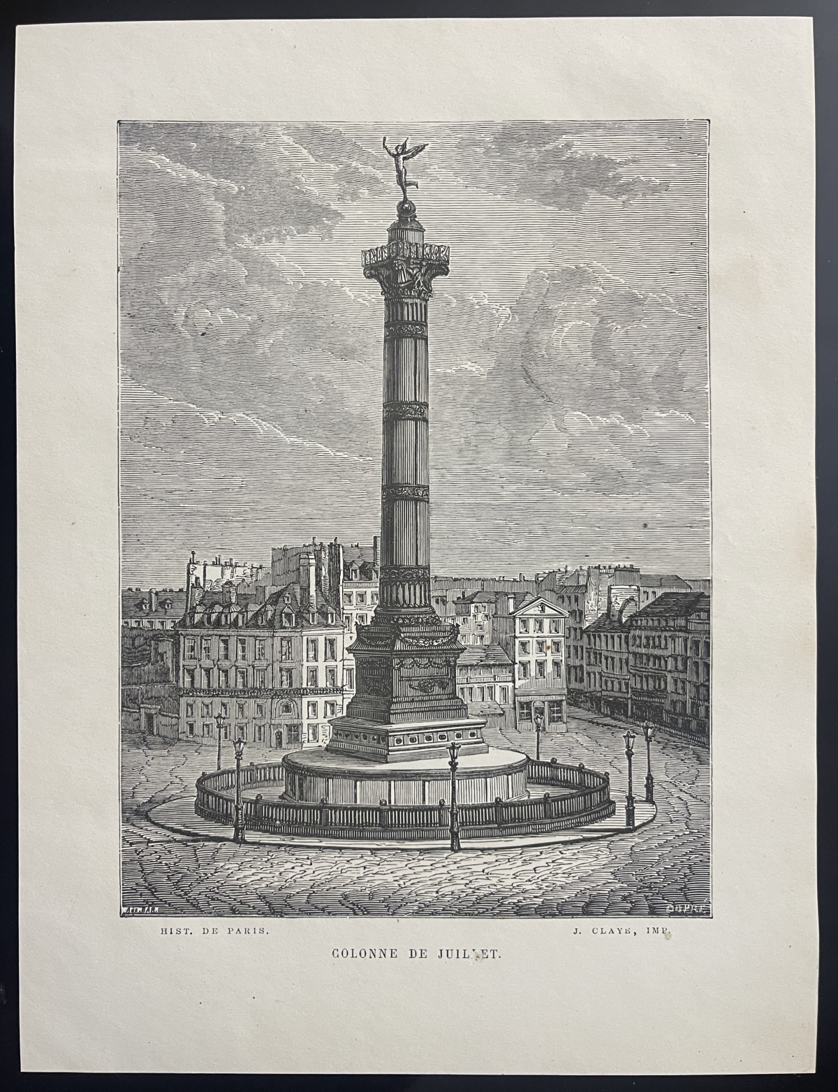 paris_la_colonne_de_juillet_place_de_la_bastille_gravure_1845_france