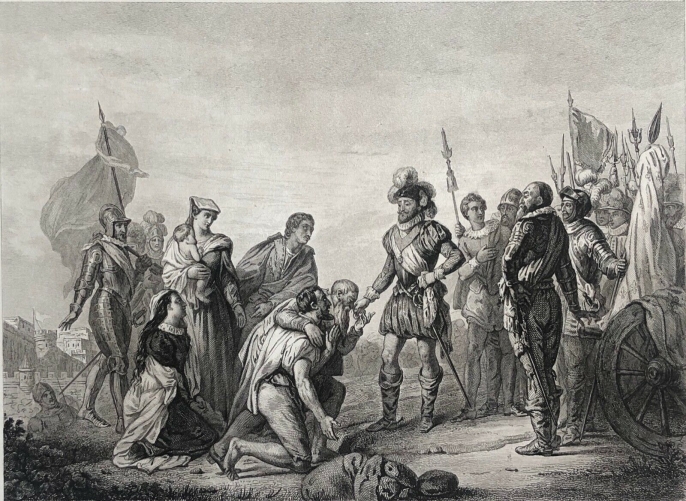 henri_iv_devant_paris_1590_gravure_dapres_rouget_vers_1845