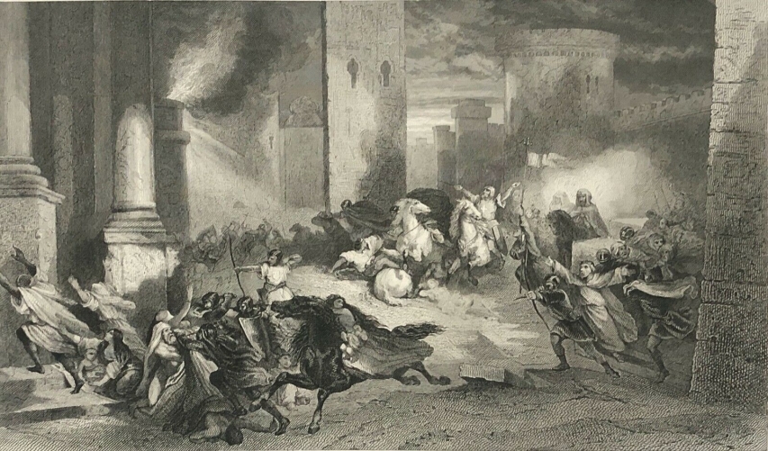 prise_d_antioche_croisade_de_1098_gravure_vers_1830_antakya_turquie