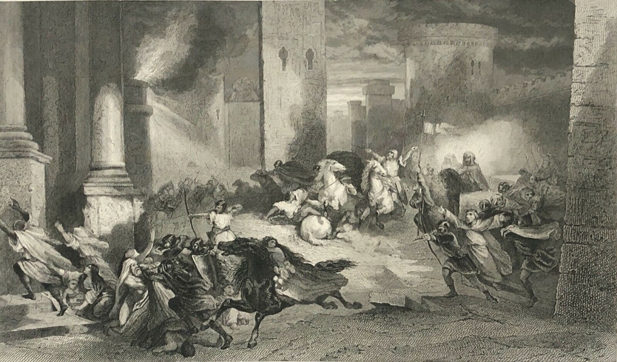 prise_d_antioche_croisade_de_1098_gravure_vers_1830_antakya_turquie
