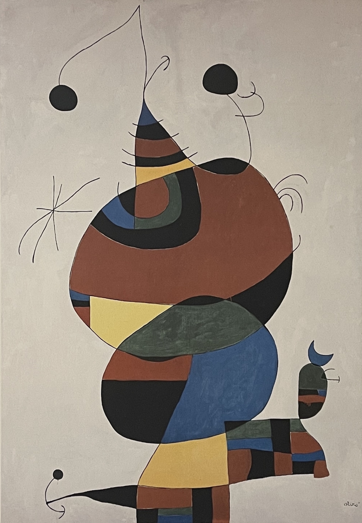joan_miro_lithographie_femme_oiseau_etoile_hommage_a_pablo_picasso_1966
