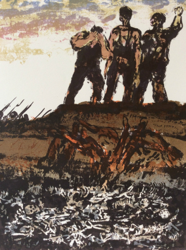 walter_spitzer_lithograhie_lespoir_andre_malraux_allegorie_guerre_despagne