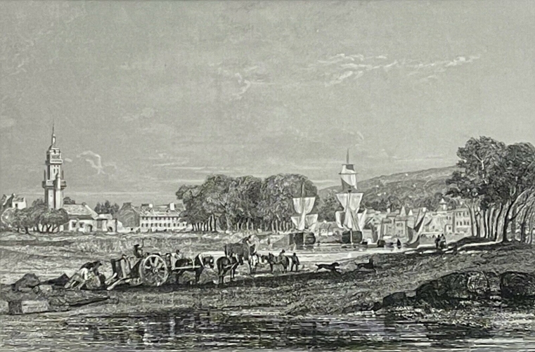 landerneau_finistere_bretagne_lithographie_de_1860_dapres_jules_noel_france_xix