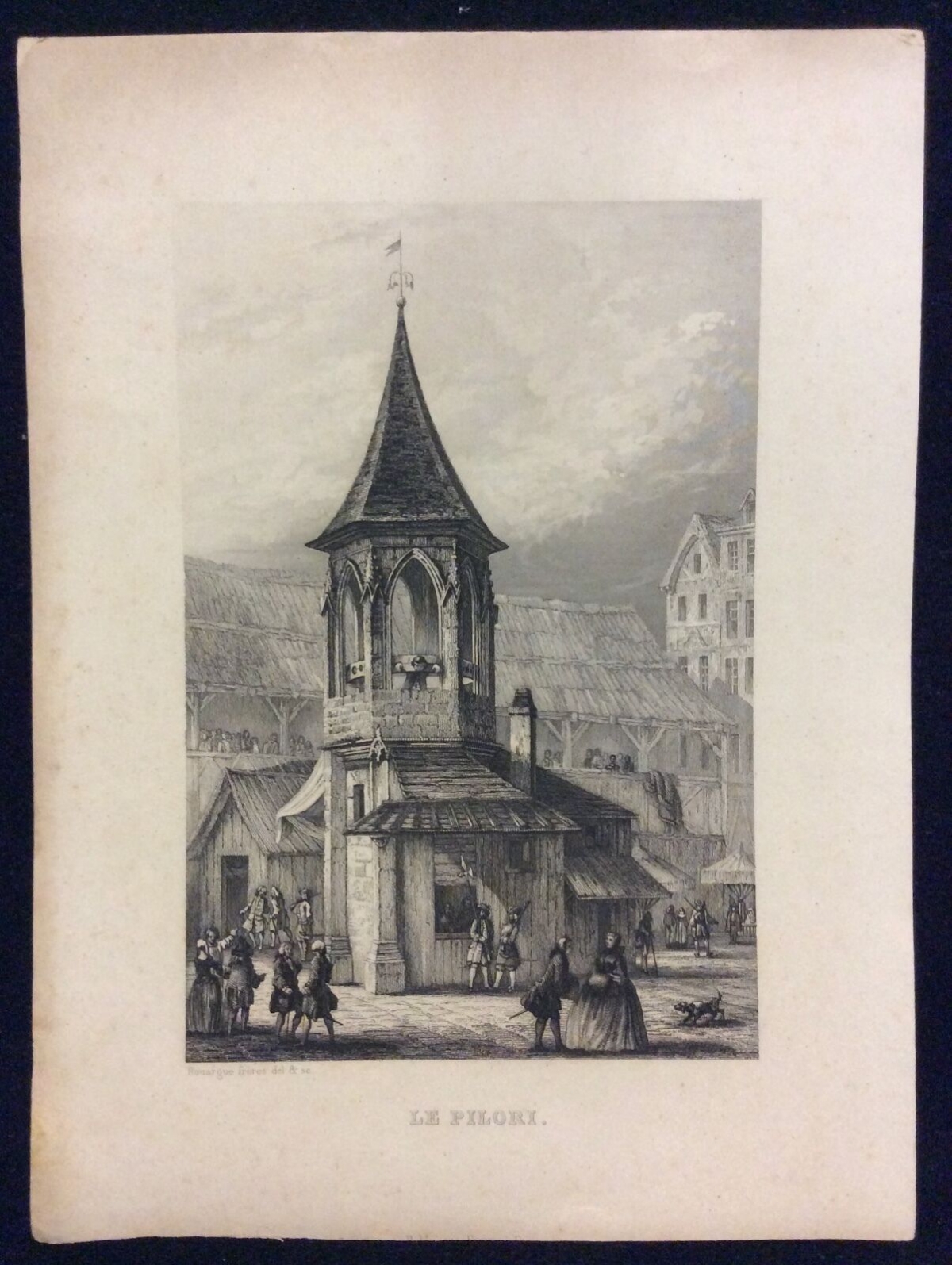 paris_le_pilori_des_halles_estampe_dessinateur_graveur_rouargue_xixe_france
