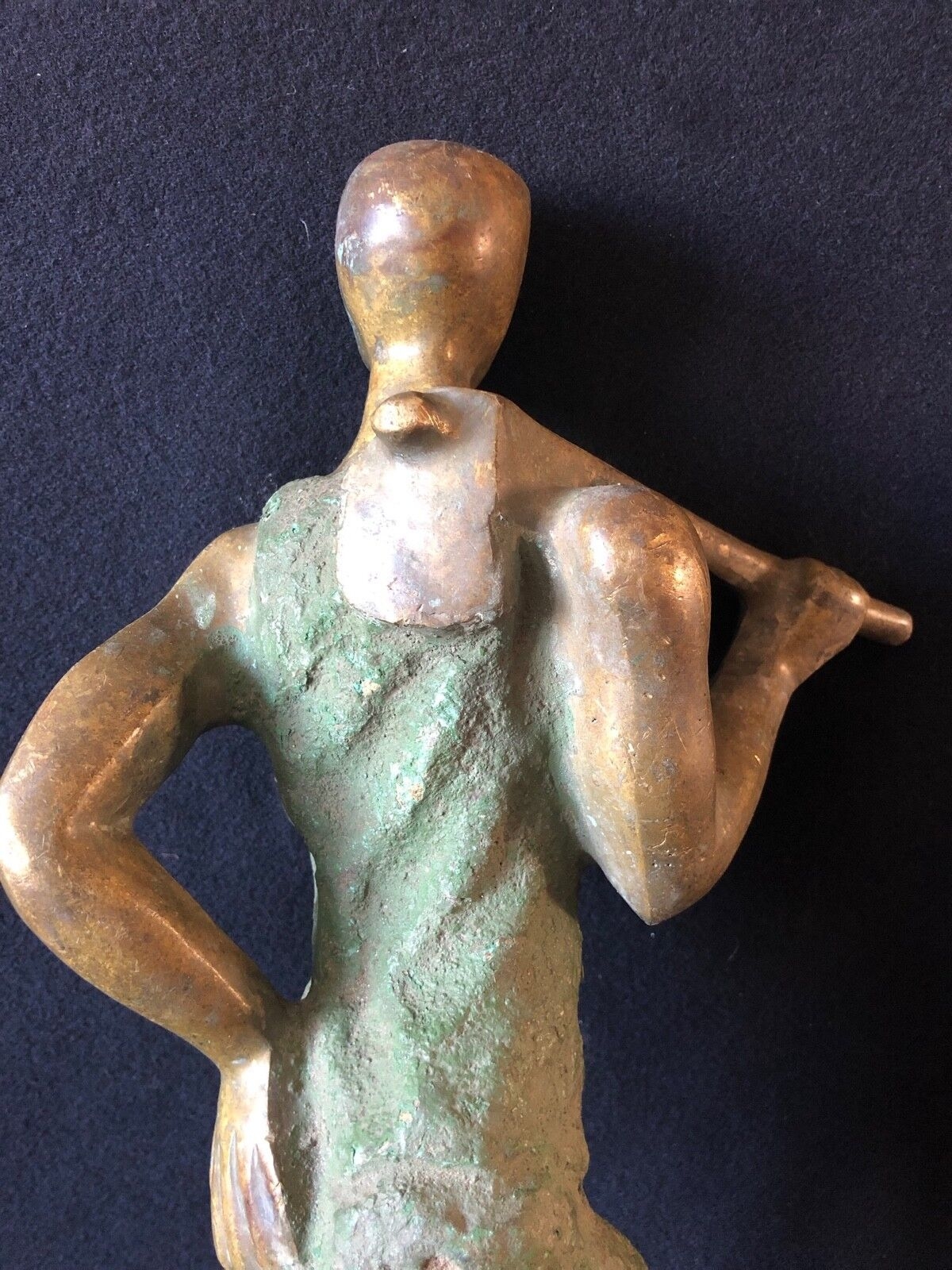 tchad_afrique__grand_paysan_en_bronze__h_35,5_cm,_6kg_600__vers_1960