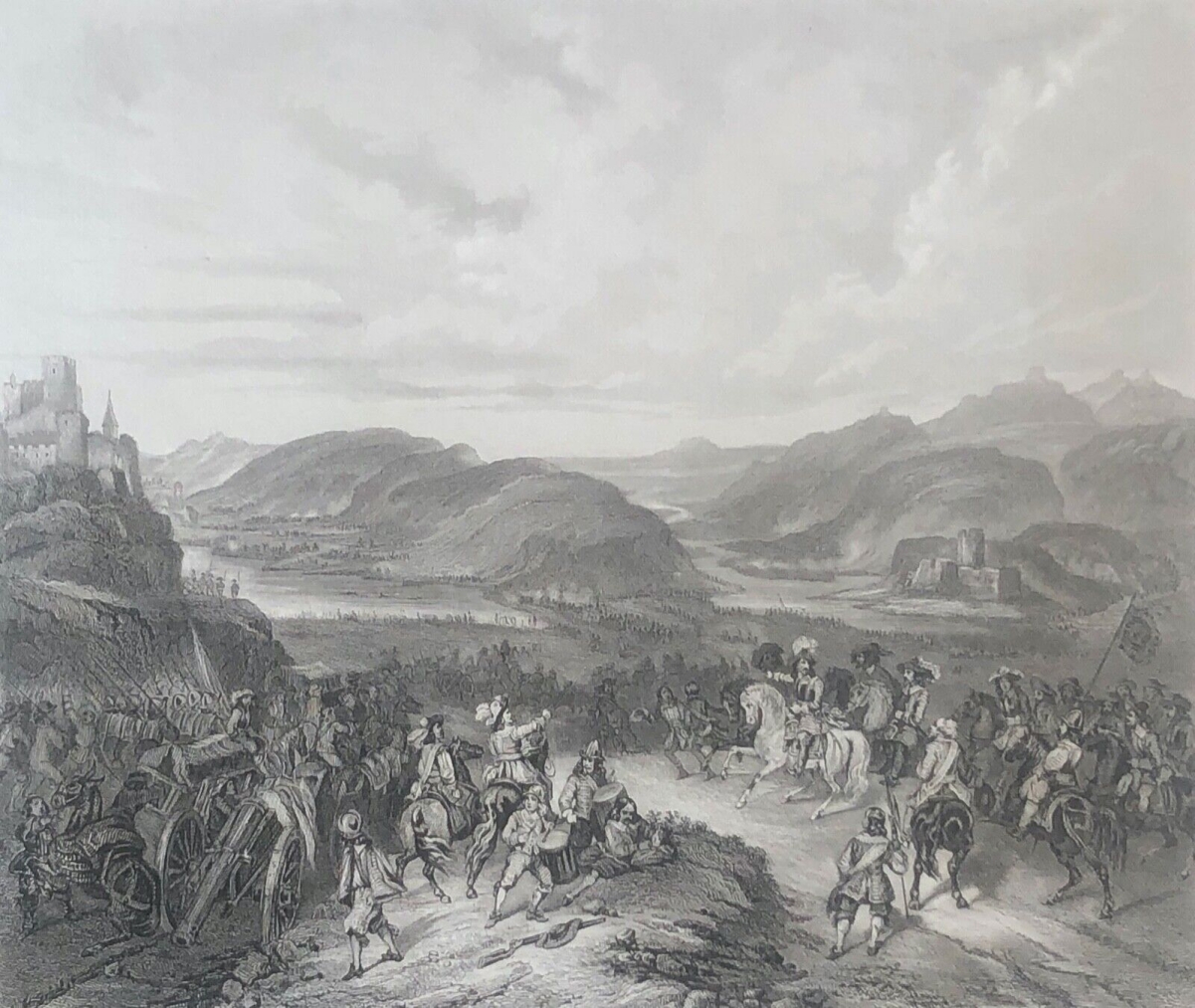 espagne_bataille_de_llorens_6_juillet_1645_gravure_xixe