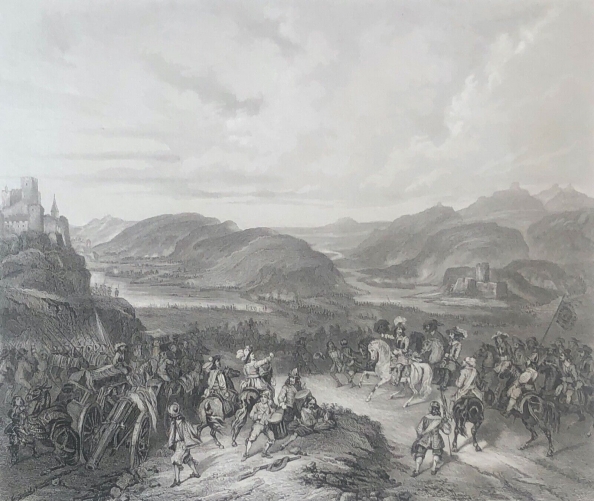espagne_bataille_de_llorens_6_juillet_1645_gravure_xixe