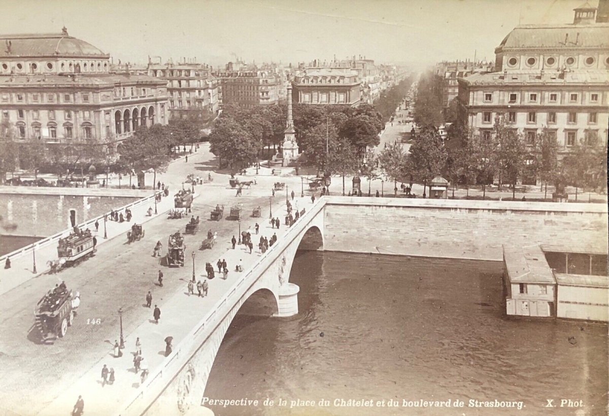 edouard_hautecoeur_place_du_chatelet_bd_de_strasbourg_paris_c1875_albumine