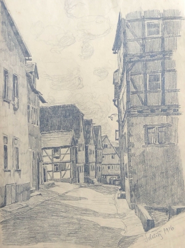 schutz_verbandsgemeinde_daun_grand_dessin_au_graphite_de_1916_allemagne__