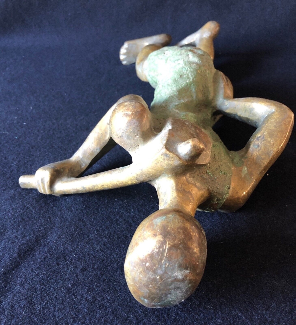 tchad_afrique__grand_paysan_en_bronze__h_35,5_cm,_6kg_600__vers_1960