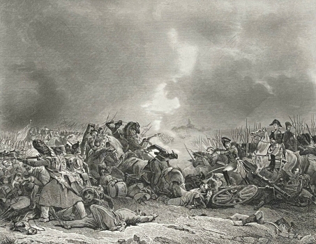 seconde_bataille_de_polotsk_1812_russie_napoleon_bonaparte_gravure_vers_1840