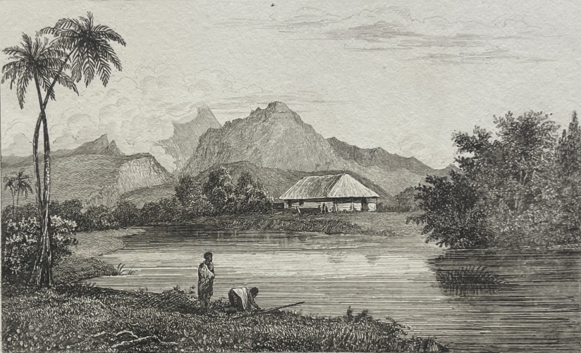 tahiti_matavai_bay_original_antique_engraving_1836_polynesie_france_pacifique
