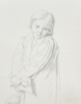 ingres_la_petite_fille_au_chevreau_mlle_taurel_dessin_grave_en_1861_par_dien