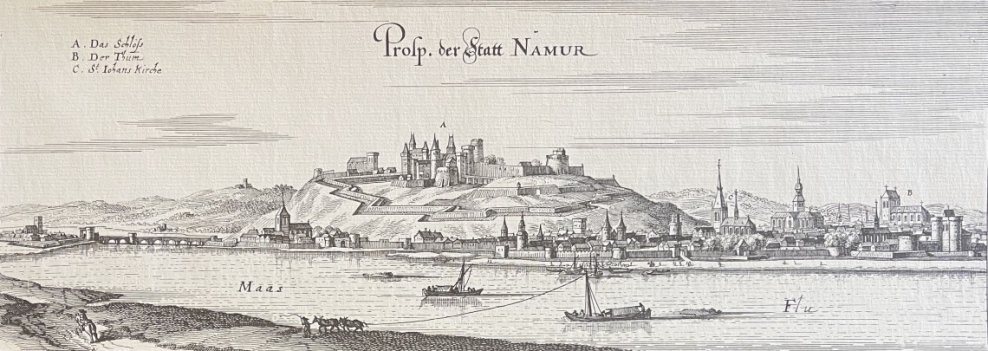 namen_namur_belgique_en_1650_matthaeus_merian_1593-1650_heliogravure_c_1960
