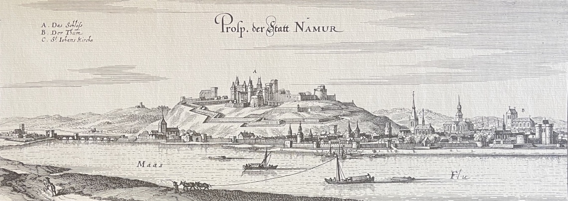 namen_namur_belgique_en_1650_matthaeus_merian_1593-1650_heliogravure_c_1960
