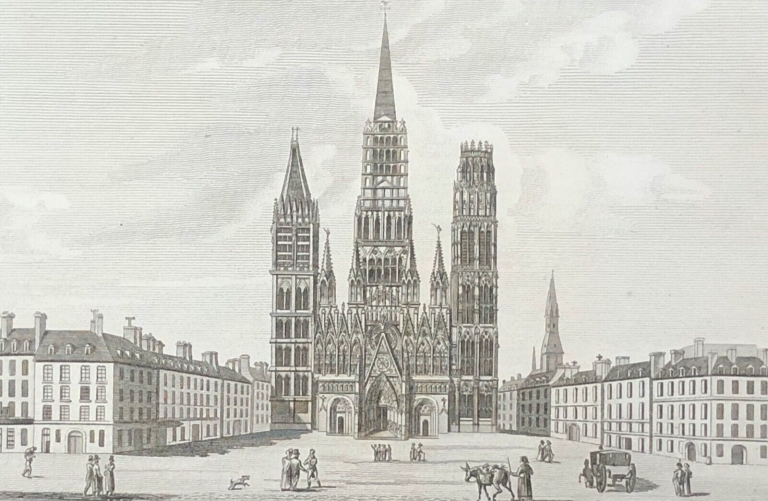 rouen_eglise_cathedrale_gravure_de_1818_par_couche_fils_france
