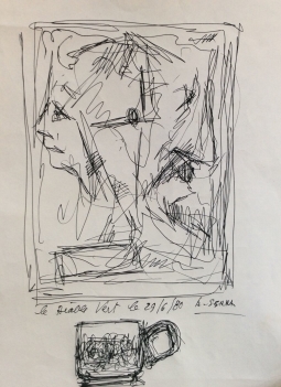 antoine_serra_1908-1995_dessin_le_diable_vert_1980_ecole_provence_marseille