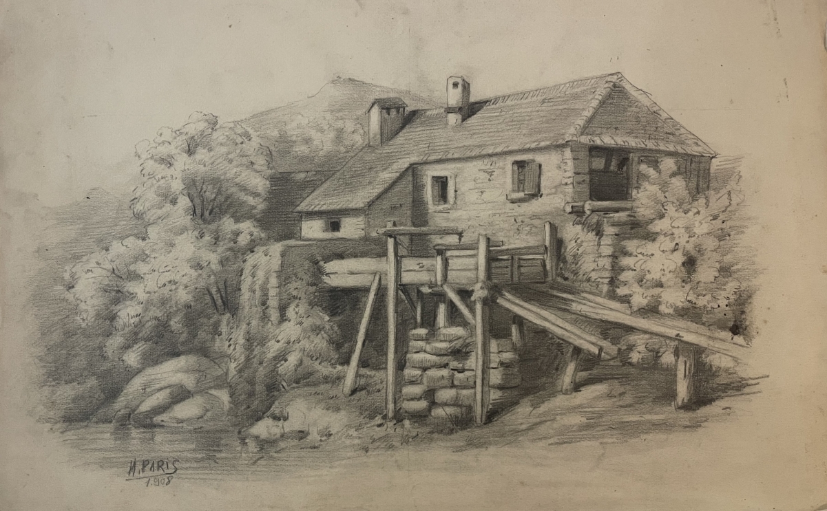 moulin_aux_planches_jura_dessin_signe_h_paris_1908_france