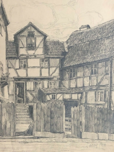 schutz_verbandsgemeinde_daun_grand_dessin_au_graphite_de_1916_allemagne