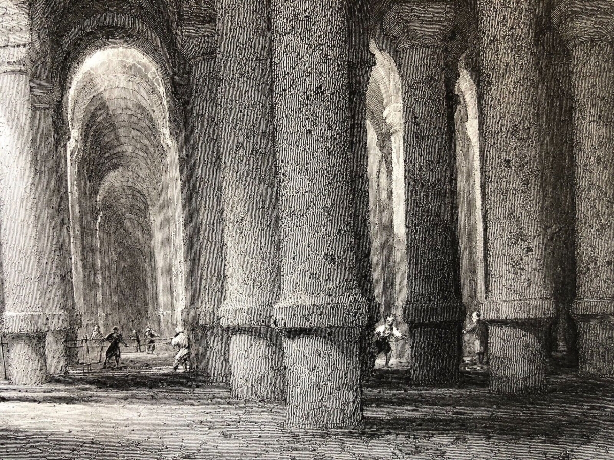 turquie_constantinople_istanbul_citerne_de_binbirdirek_mille_colonnes_c_1840
