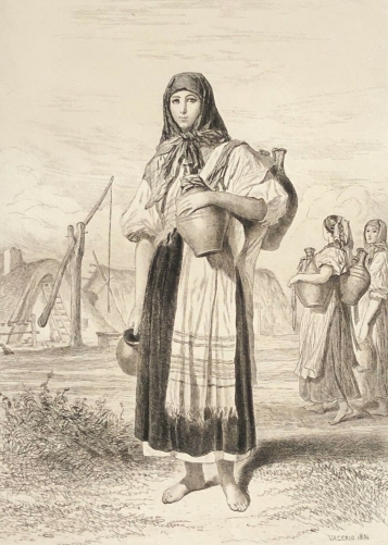 hongrie_jeune_paysanne_portant_de_leau_1855_magyarorszag_dapres_valerio