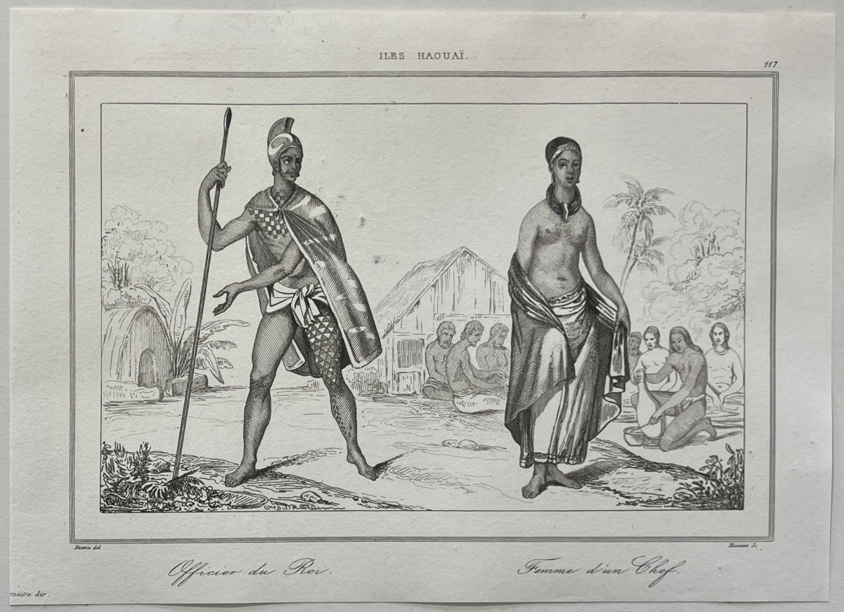 hawaii_1836_engraving_royal_officer_chiefs_wife_hawaiian_islands_polynesia