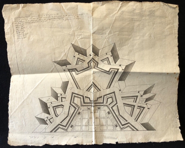 plan_lavis_dencre_dune_fortification_dans_le_gout_de_vauban_xviie_architecture