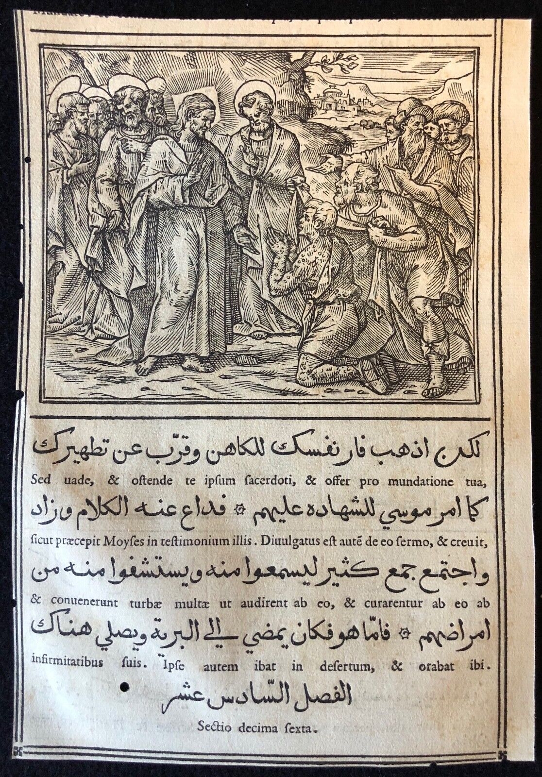 evangiles_arabe_raimondi_1591_tempesta_parasole_christ_guerissant_un_lepreux