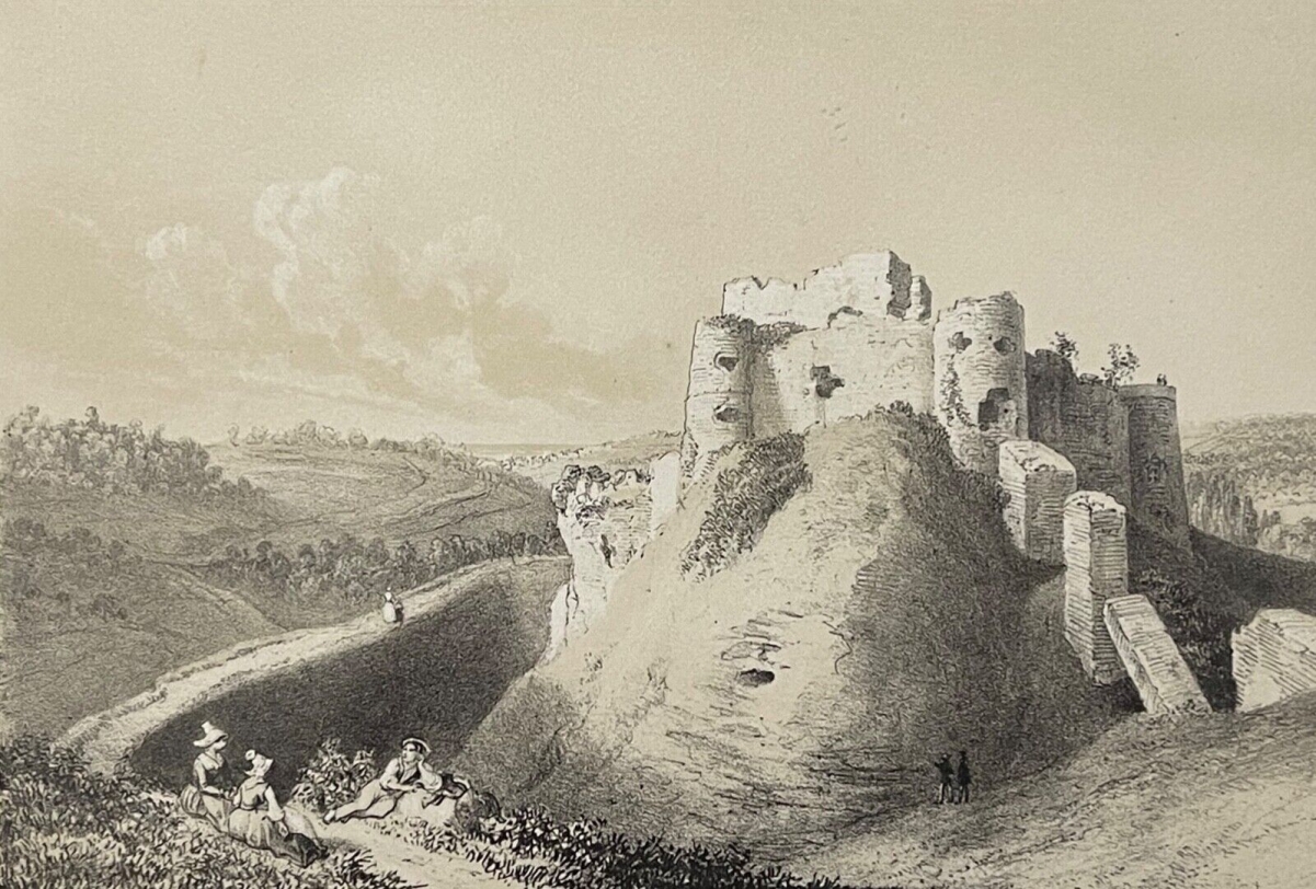 chateau_arques-la-bataille_vers_1860_lithographie_de_deroy_normandie_france