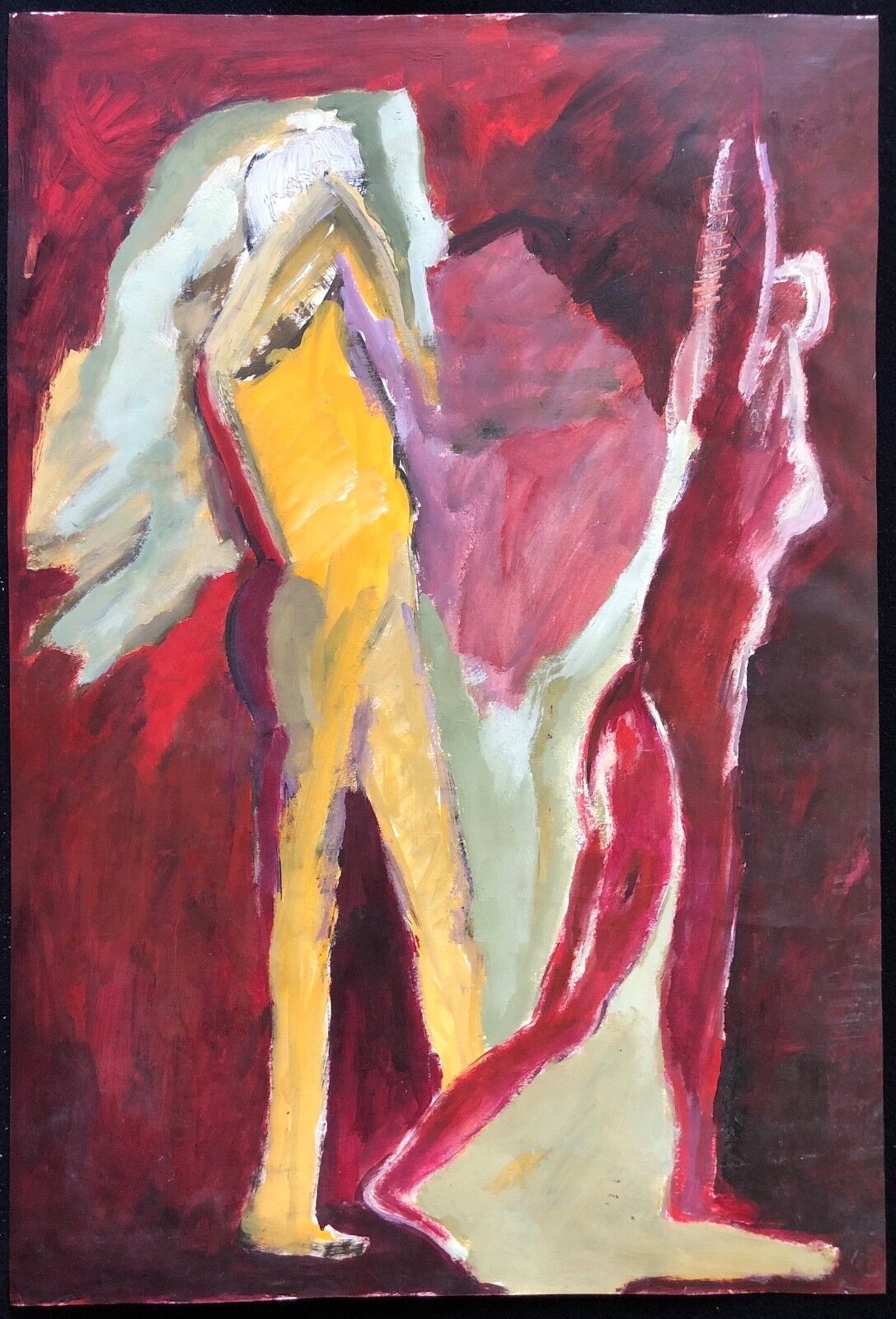 art_contemporain_grande_gouache_fin_du_xxe_65_cm_par_44,3_cm