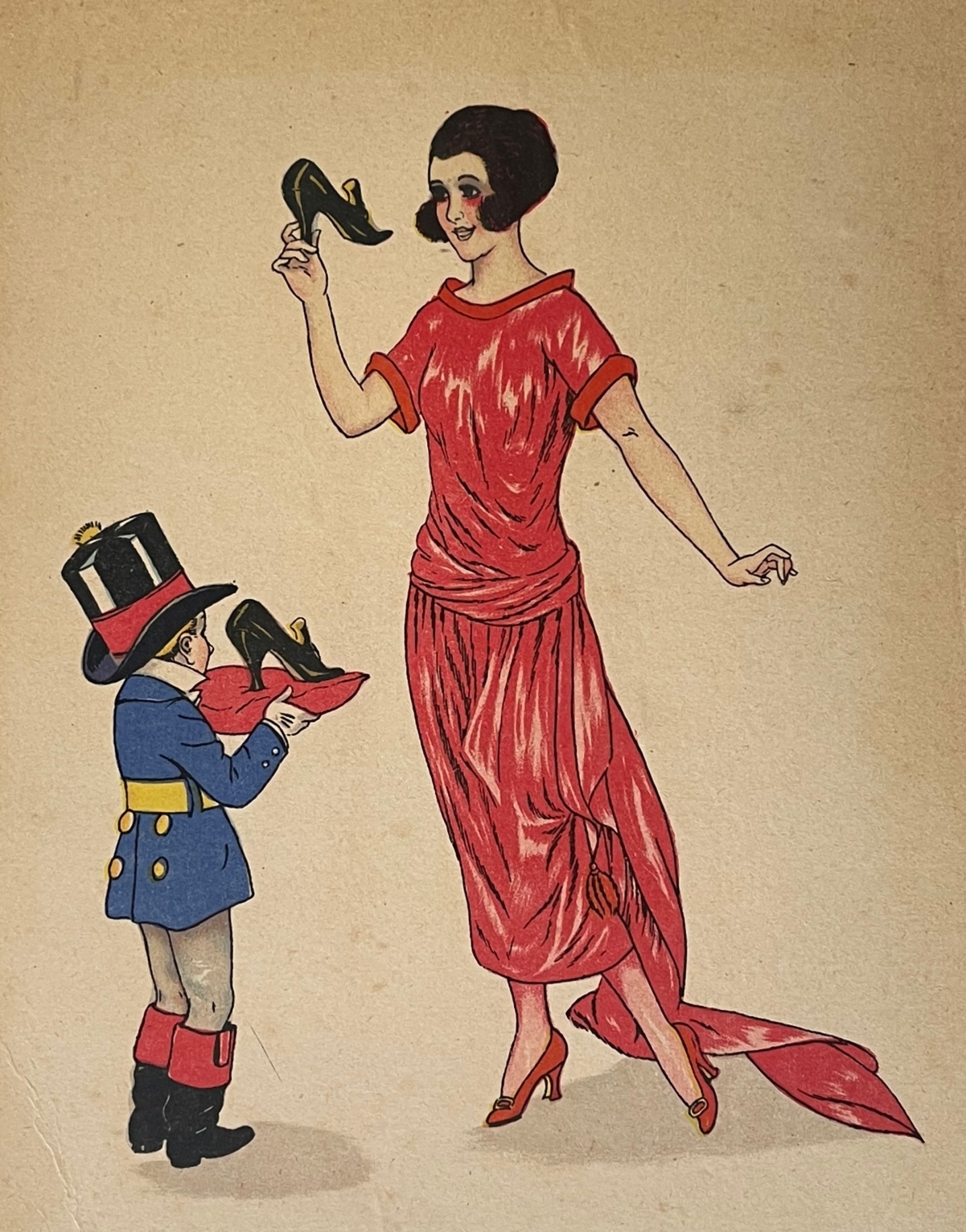 chaussures_a_talons_aquarelle_anonyme_femme_et_enfant_vers_1920_france_chaussure