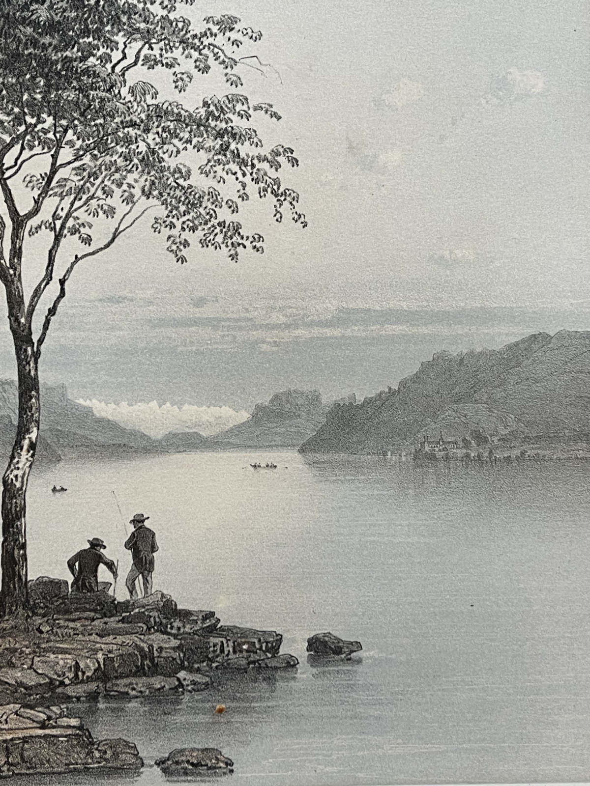 chatillon_&_lake_bourget_antique_lithograph_1864_felix_benoist_savoy_savoie