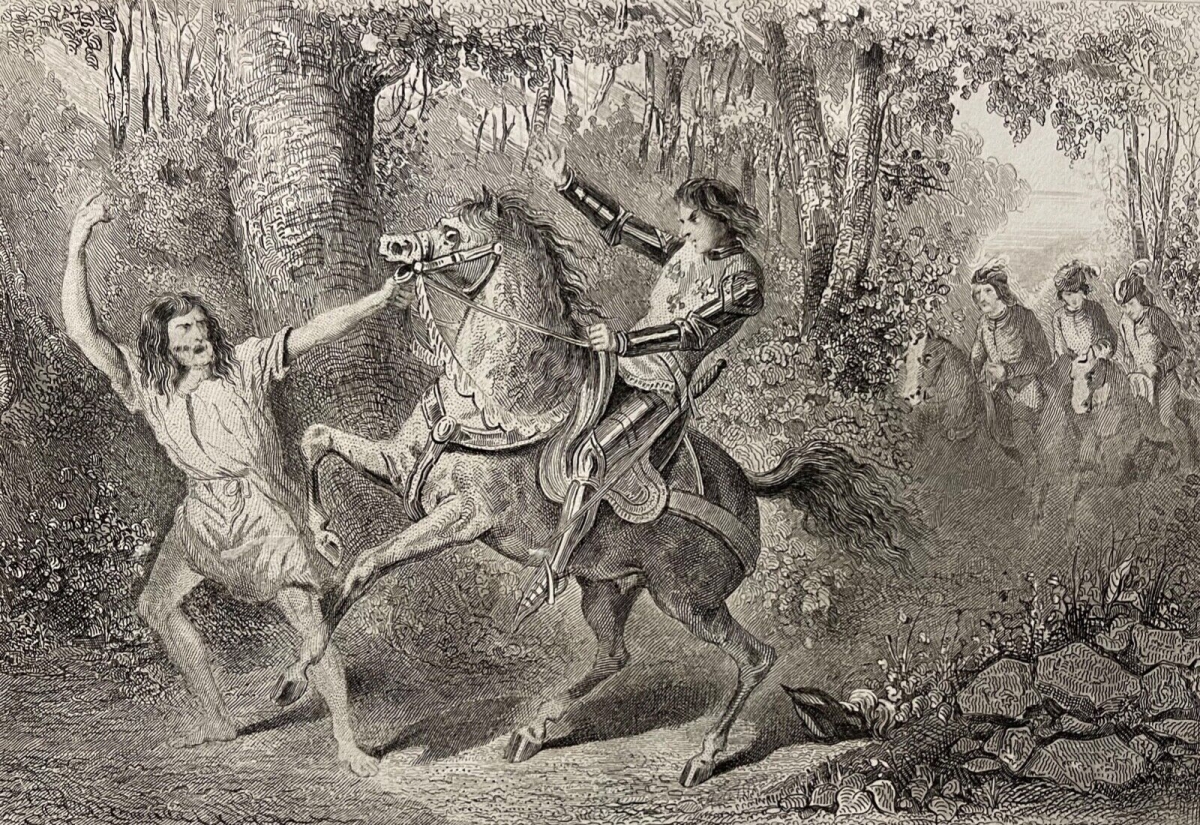 demence_de_charles_vi_roi_de_france_lithographie_de_1850