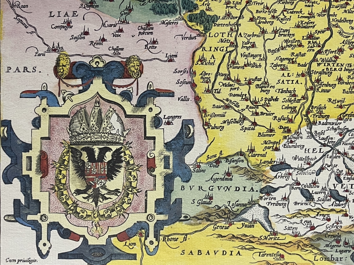 allemagne_germaine_carte_abraham_ortelius_1584_tirage_de_1969