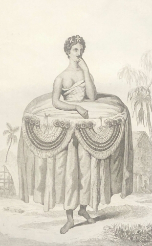 tahiti_jeune_fille_portant_des_presents_1836_polynesie_francaise_oceanie_femme